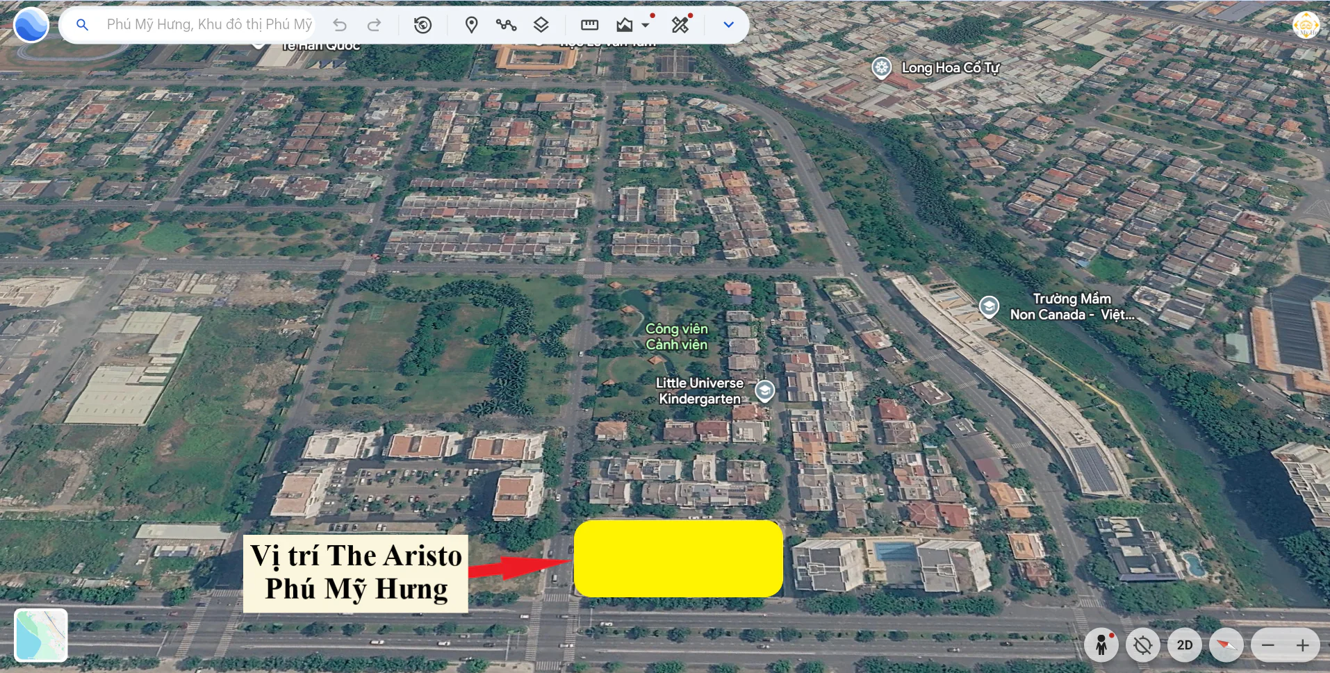 Vị trí The Aristo Phú Mỹ Hưng: Lợi thế trung tâm Nam Viên và giá trị sống bền vững tại Quận 7 3 Vị trí dự án căn hộ The Aristo
