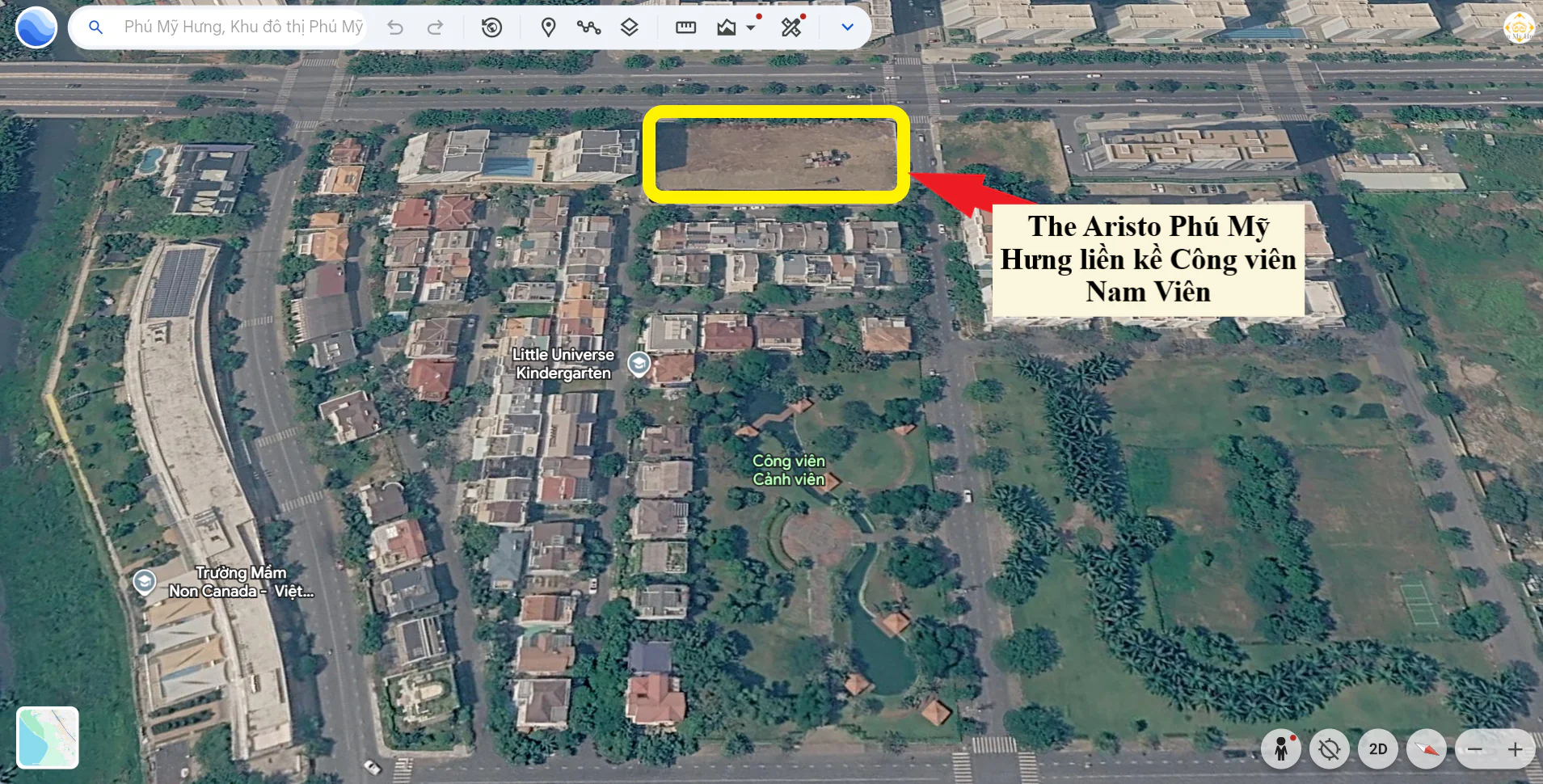 Vị trí The Aristo Phú Mỹ Hưng: Lợi thế trung tâm Nam Viên và giá trị sống bền vững tại Quận 7 1 Vị trí dự án căn hộ The Aristo
